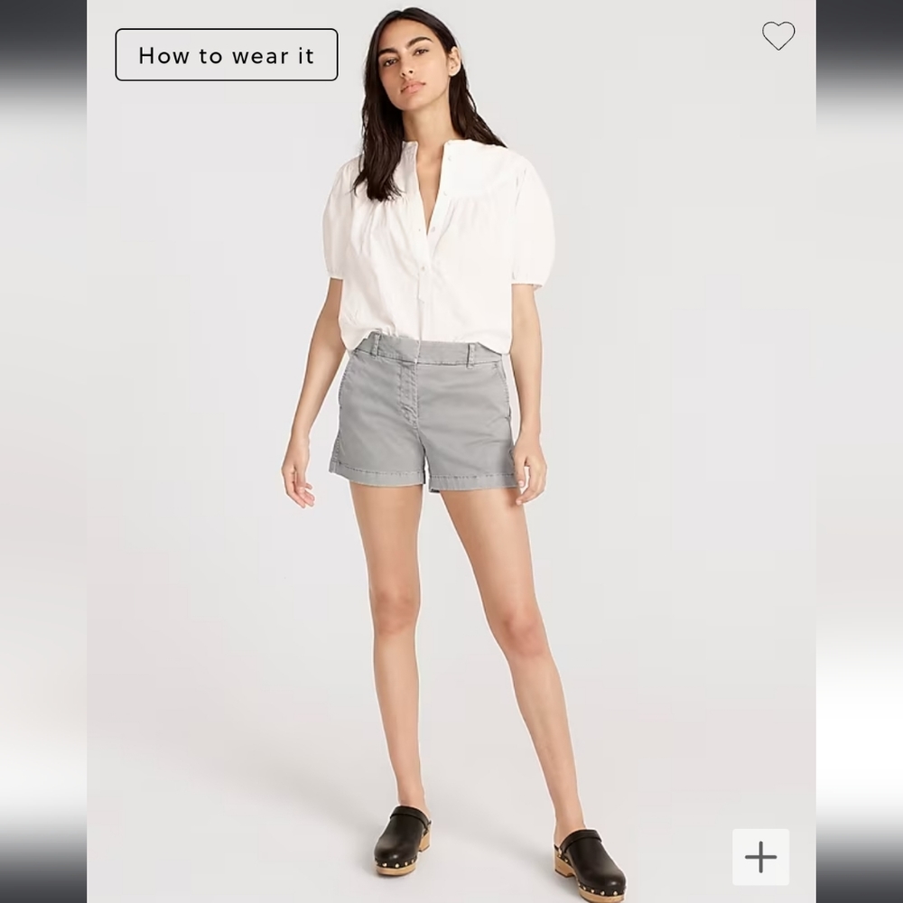 JCrew 4" stretch chino short Sz 2